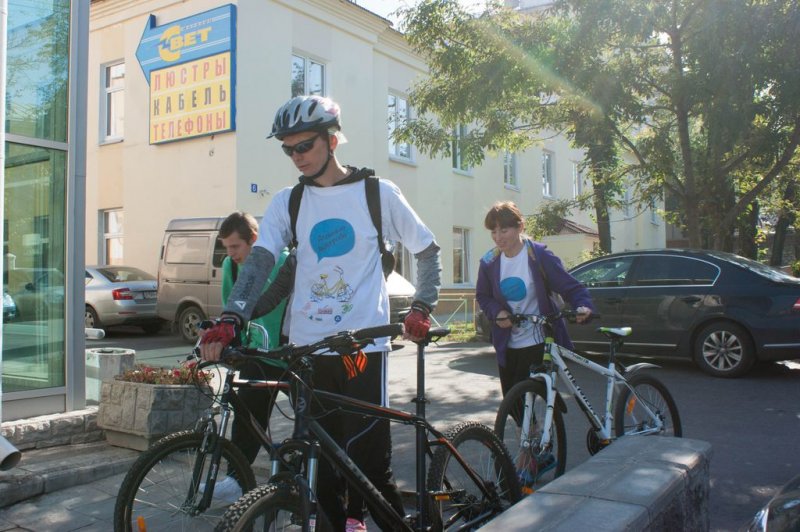 Фото к Участники «Атомного велопробега» в 12 российских городах убедились: радиация в норме