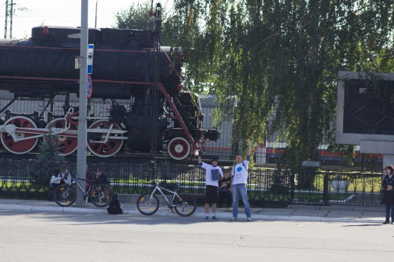 Фото к Участники «Атомного велопробега» в 12 российских городах убедились: радиация в норме